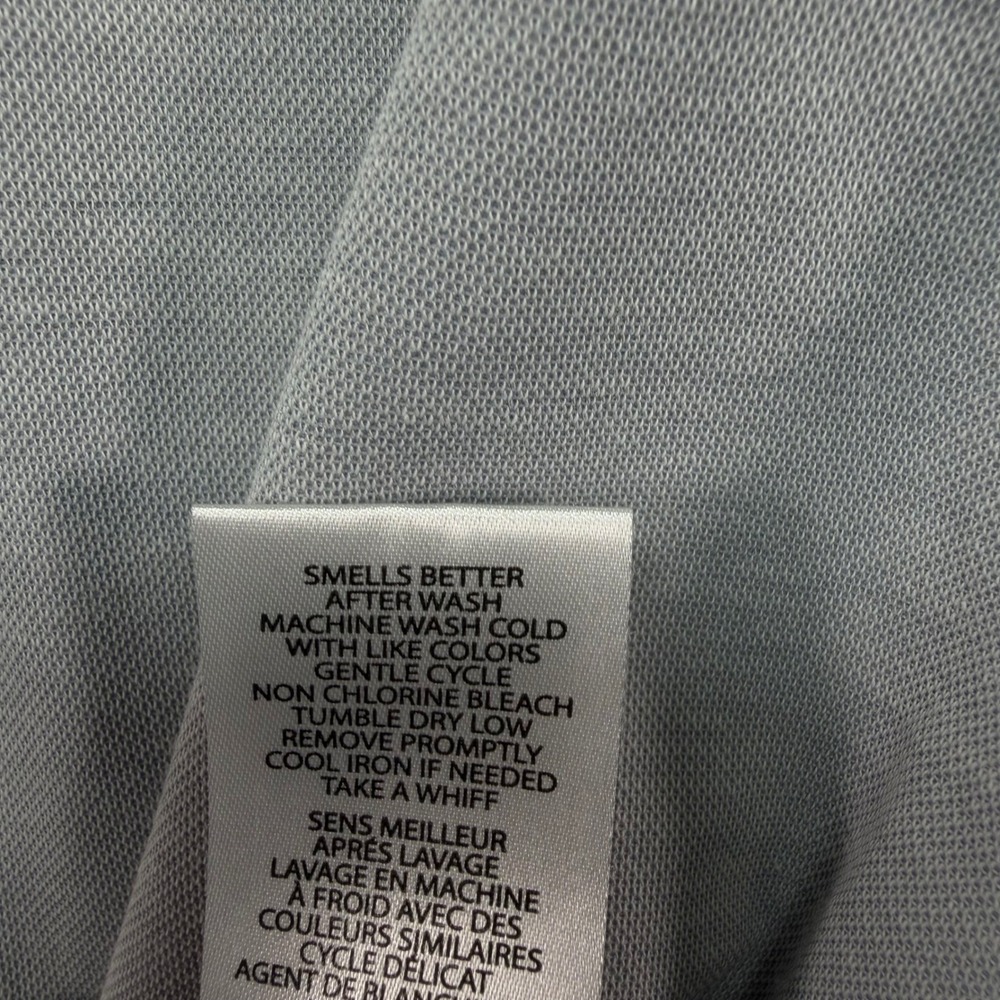TravisMathew Mens Gray Americana Flag Stripe Pima Cotton Golf Polo Shirt Large - Picture 9 of 9